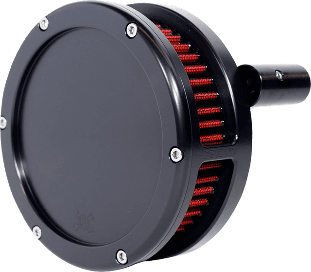 FEULING OIL PUMP CORP. 1010-3433 Slim BA Air Cleaner Kit - Black - Red Filter - Twin Cam