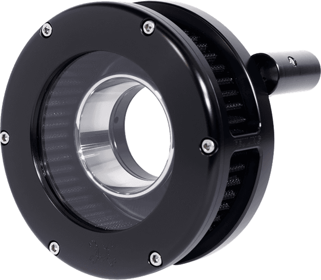 FEULING OIL PUMP CORP. 1010-3451 Slim BA Air Cleaner Kit - Black/Clear - Black Filter - '08-'17 Twin Cam