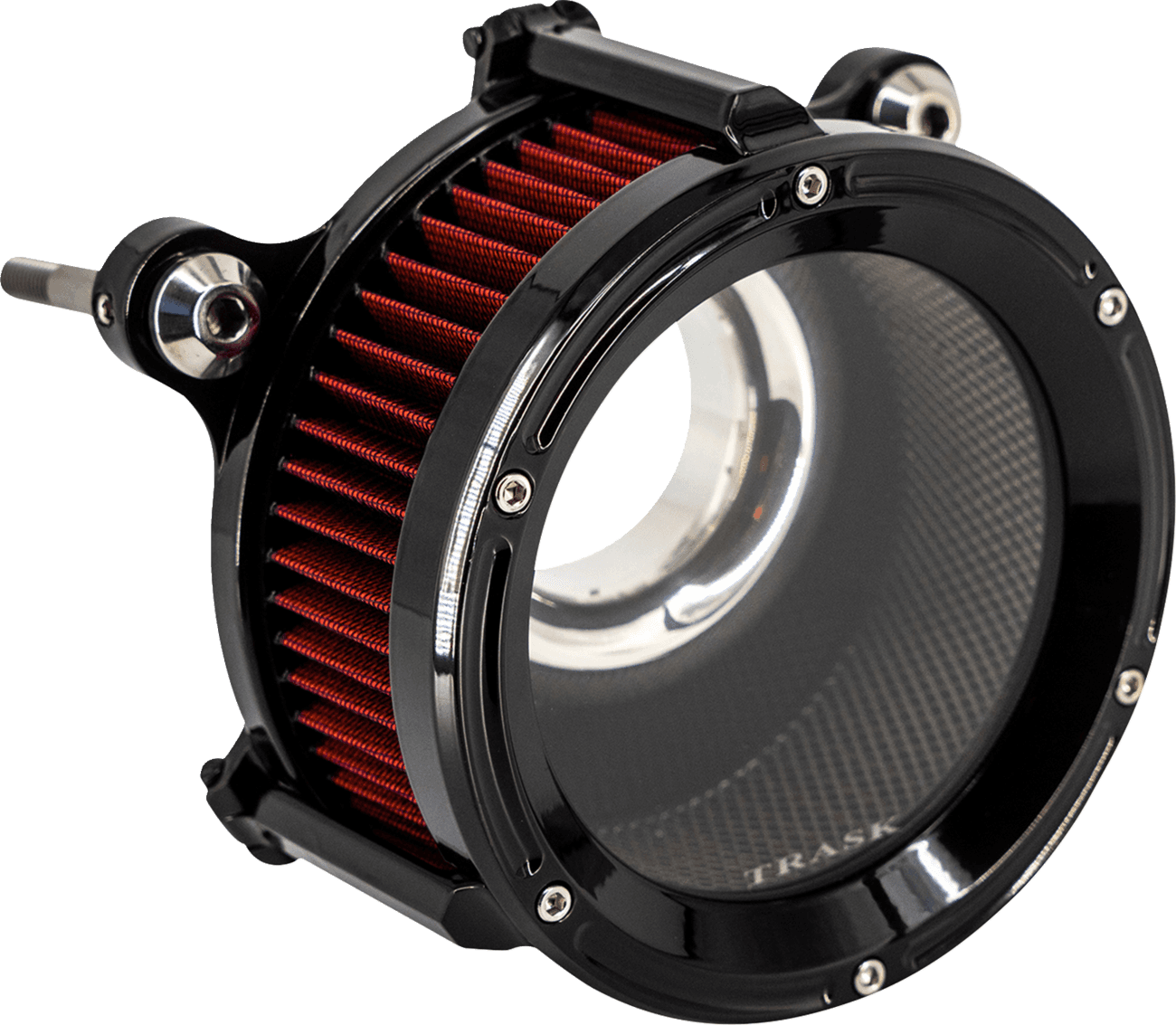 TRASK 1010-3458 68 mm Assault Charge Air Cleaner - Gloss Black - Gen 2 M8