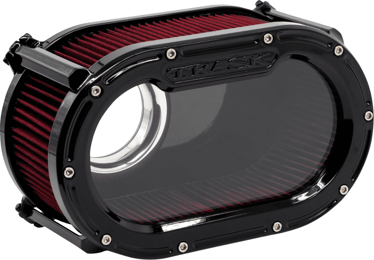 TRASK 1010-3463 Big Papi High-Flow Air Cleaner - Gloss Black - Gen 1 M8