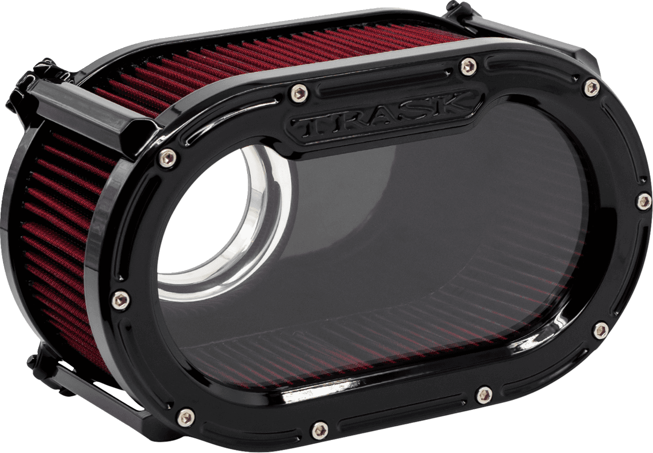 TRASK 1010-3468 Big Papi High-Flow Air Cleaner - Gloss Black - Gen 2 M8