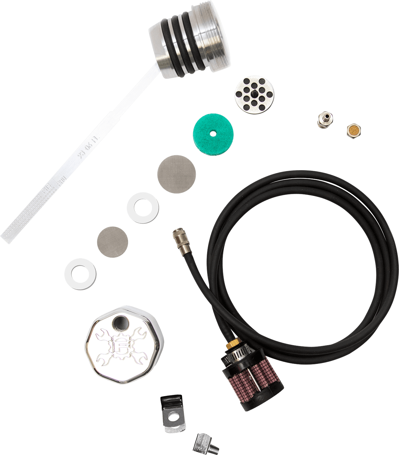 FEULING OIL PUMP CORP. 1012-0258 Vented Dipstick - Polished - Touring