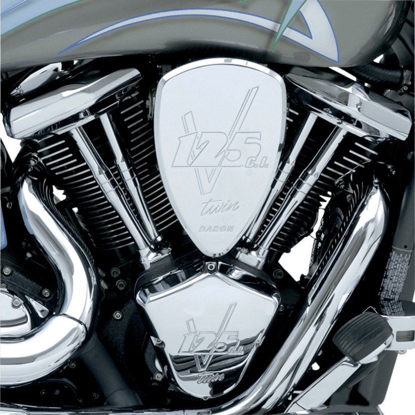 BARON 1014-0151 Replacement BAK Air Cleaner Cover - V125 - Chrome — image 2 of 2