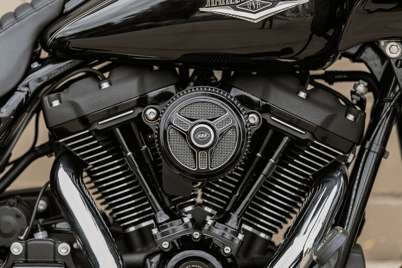 S&S CYCLE 1014-0171 Air Cleaner Cover - Triple-Spoke - Black — image 3 of 3