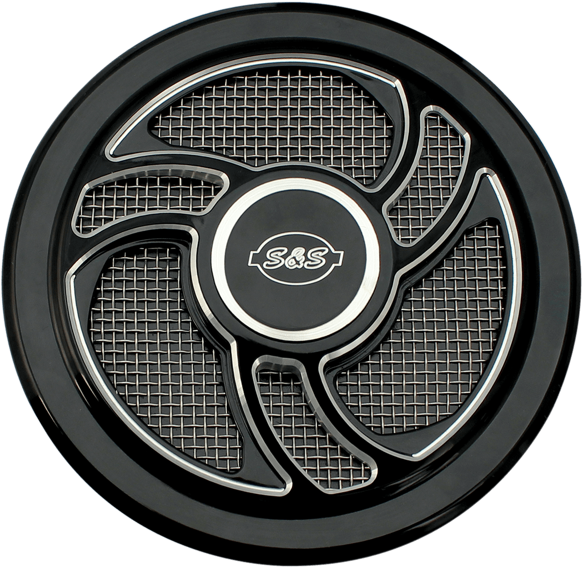 S&S CYCLE 1014-0172 Air Cleaner Cover - Torker - Black