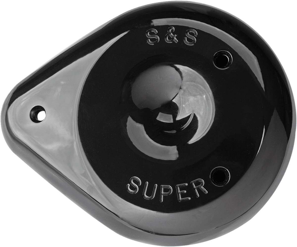 S&S CYCLE 1014-0237 Teardrop Air Cleaner Cover - Gloss Black