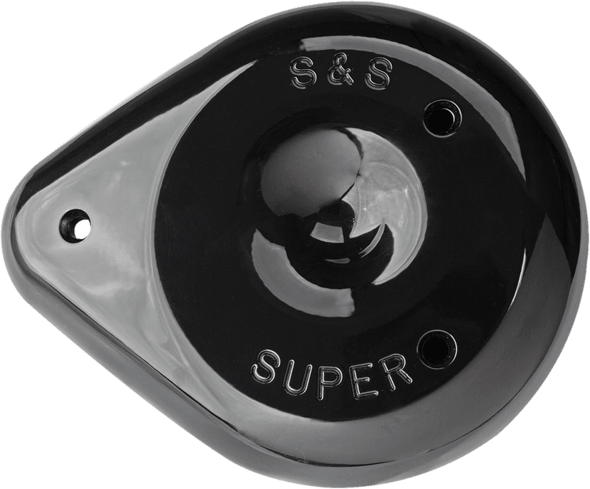 S&S CYCLE 1014-0237 Teardrop Air Cleaner Cover - Gloss Black
