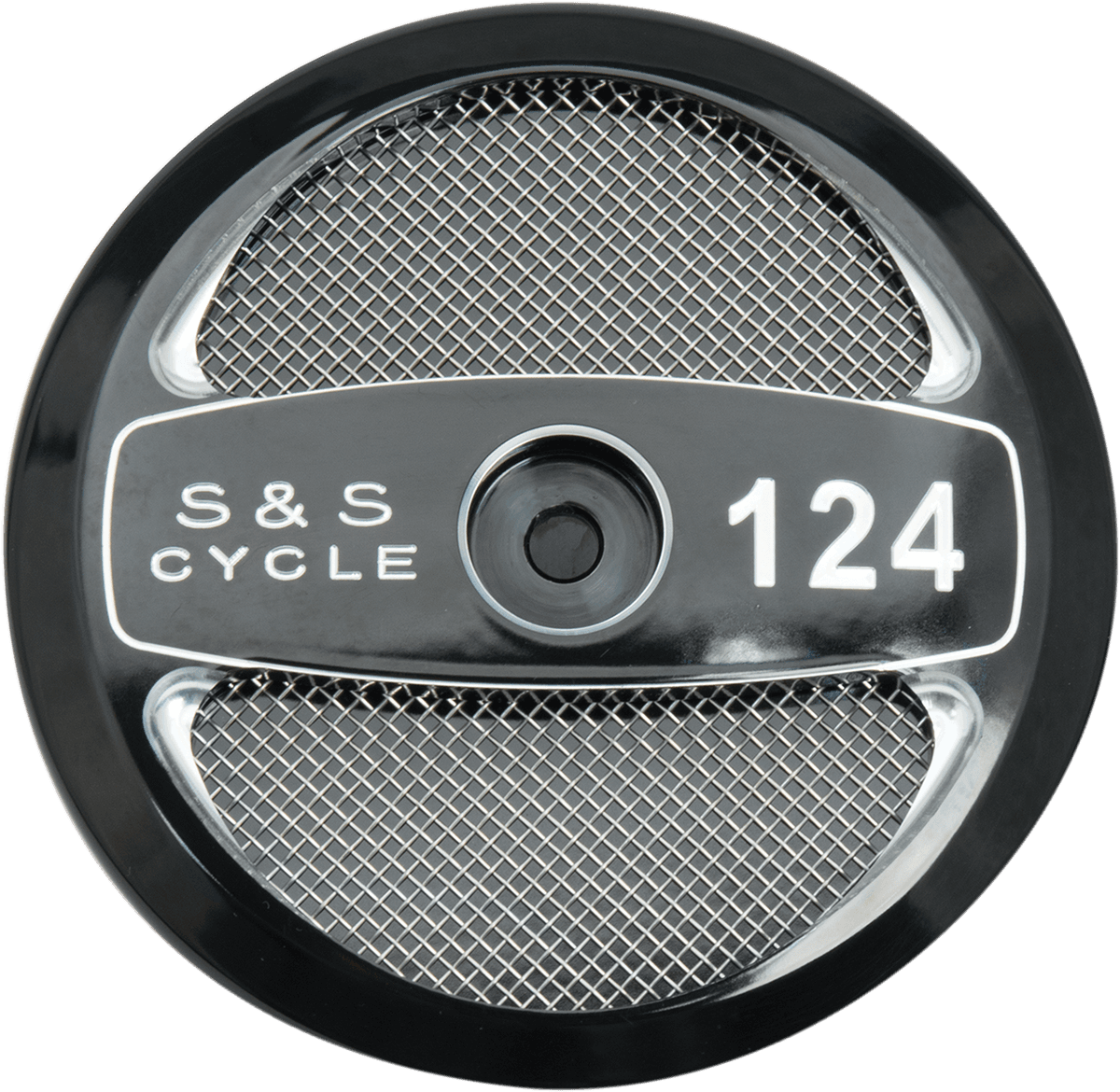 S&S CYCLE 1014-0245 Stealth Air Cleaner Cover - Black - 124"