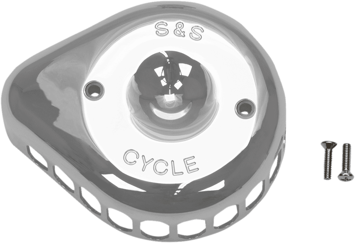 S&S CYCLE 1014-0272 Air Cleaner Cover - Mini Teardrop - Chrome