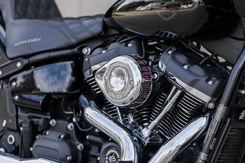 S&S CYCLE 1014-0272 Air Cleaner Cover - Mini Teardrop - Chrome — image 3 of 3