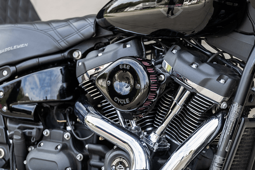 S&S CYCLE 1014-0273 Air Cleaner Cover - Mini Teardrop - Black — image 2 of 3