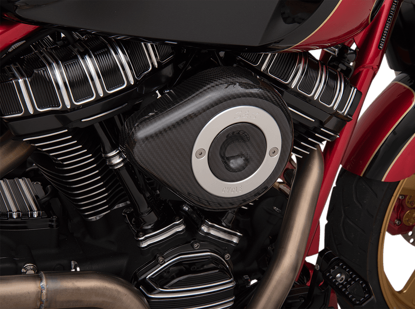 S&S CYCLE 1014-0289 Air Cleaner Cover - Mini Teardrop - Carbon Fiber — image 3 of 5