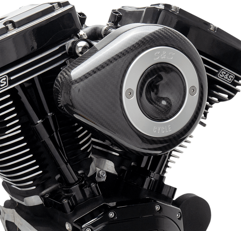 S&S CYCLE 1014-0289 Air Cleaner Cover - Mini Teardrop - Carbon Fiber — image 2 of 5