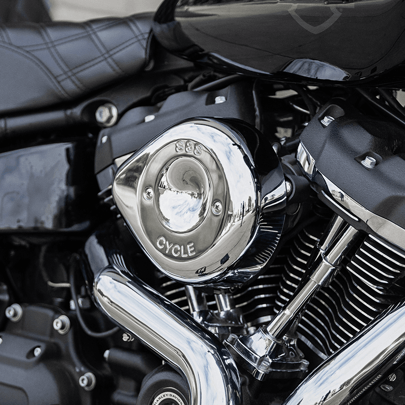 S&S CYCLE 1014-0290 Air Cleaner Cover - Teardrop - Chrome — image 3 of 3
