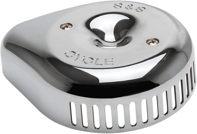 S&S CYCLE 1014-0292 Air Cleaner Cover - Slasher - Chrome — image 2 of 2