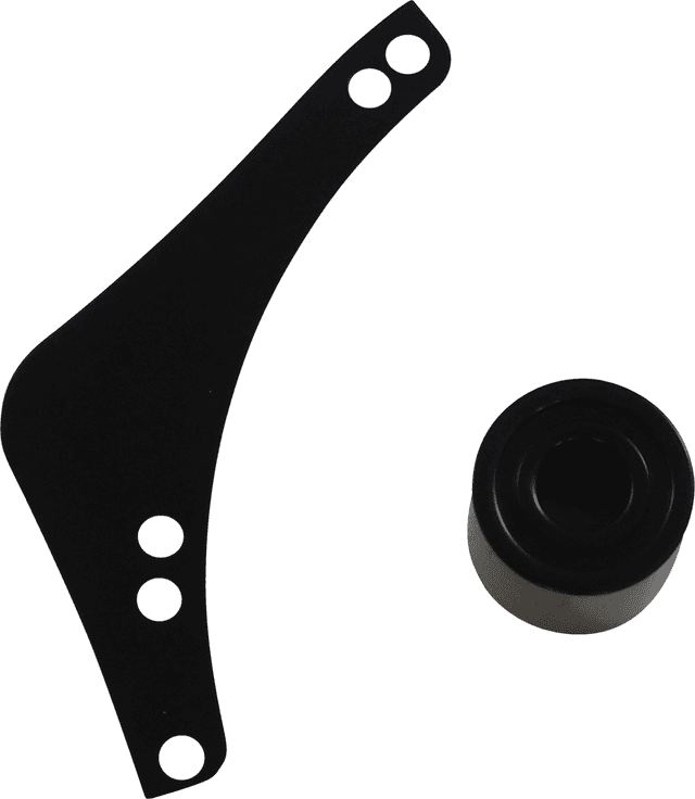 ARLEN NESS 1014-0312 Replacement Breather Bolt Cover Plate - Inverted/Method/Clear Tear/Sidekick - Left - Black — image 1 of 4