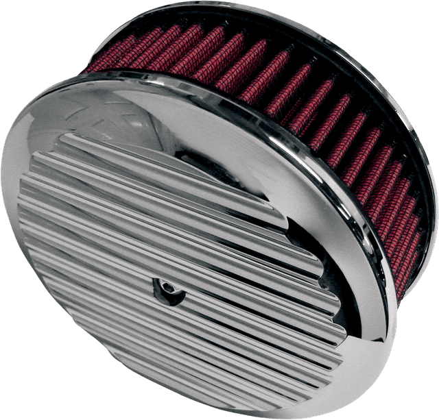 JOKER MACHINE 1015-0110 Billet Air Cleaner Insert - Finned - Chrome — image 1 of 2