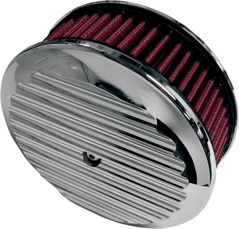 JOKER MACHINE 1015-0110 Billet Air Cleaner Insert - Finned - Chrome — image 1 of 2