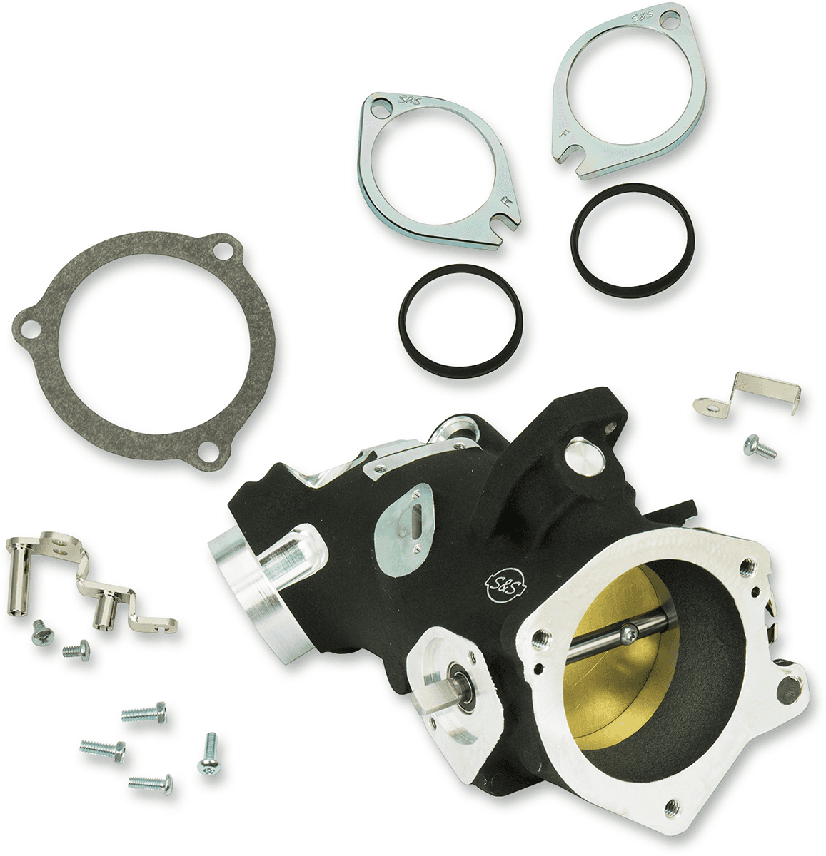 S&S CYCLE 1022-0185 Throttle Hog Cable Operated Throttle Body Kit - Black - 58 mm - 117" Engine