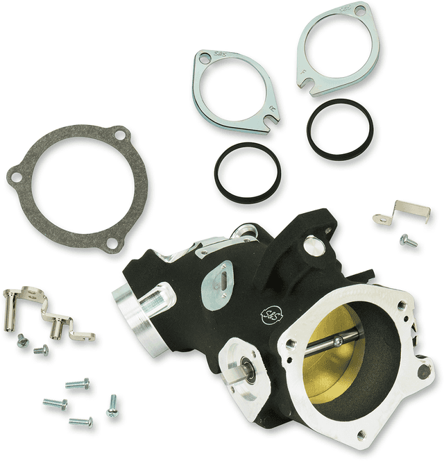 S&S CYCLE 1022-0185 Throttle Hog Cable Operated Throttle Body Kit - Black - 58 mm - 117" Engine