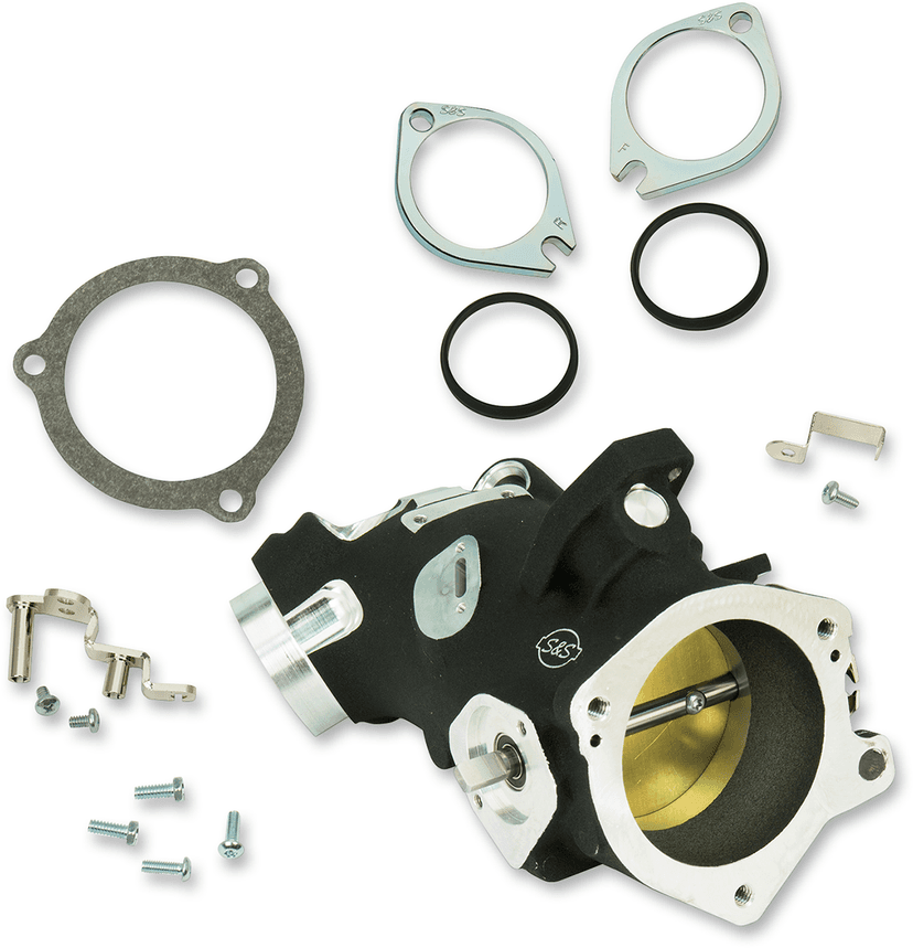 S&S CYCLE 1022-0185 Throttle Hog Cable Operated Throttle Body Kit - Black - 58 mm - 117" Engine