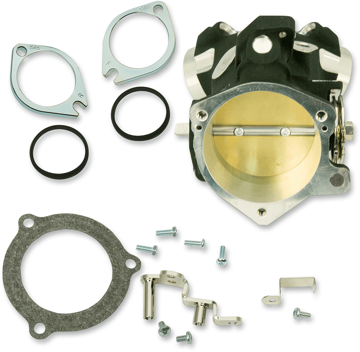 S&S CYCLE 1022-0187 Throttle Hog Cable Operated Throttle Body Kit - Black - 66 mm