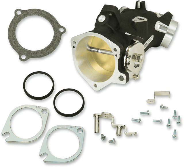 S&S CYCLE 1022-0194 Throttle Hog Cable Operated Throttle Body Kit - Black - 66 mm
