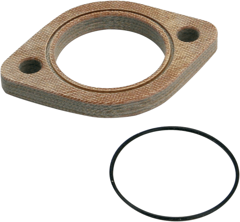 S&S CYCLE 1050-0360 Insulator Block with O-Ring - Super E - 1-7/8" x 3/8"