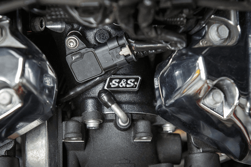 S&S CYCLE 1050-0472 CNC-Ported 55 mm Intake Manifold - M8 - 55 mm - Black — image 2 of 3