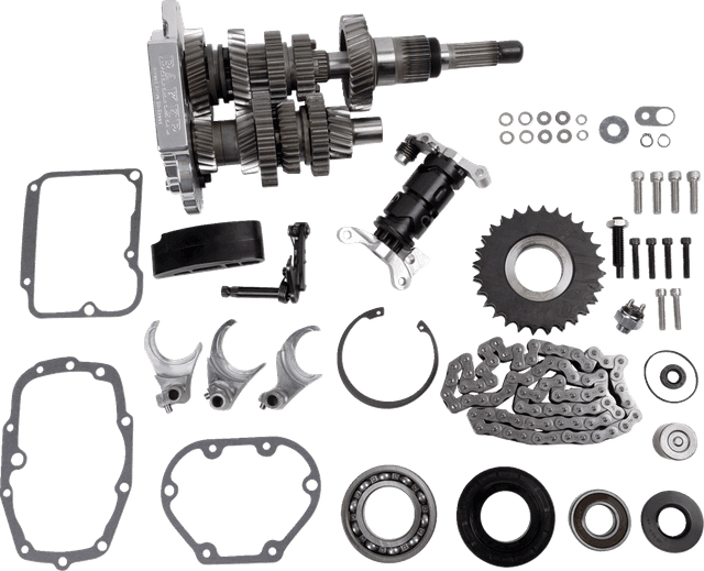 BAKER DRIVETRAIN 1103-0046 Direct Drive Gear Set - 6-Speed - Polished - '01-'06 Touring