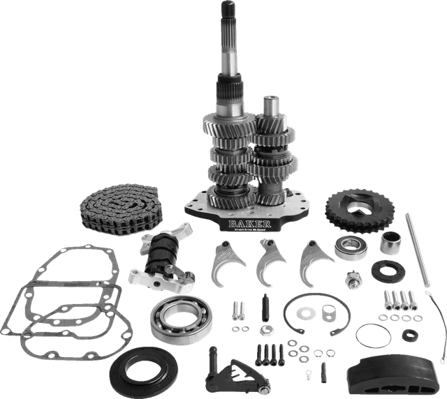 BAKER DRIVETRAIN 1103-0053 Direct Drive Gear Set - 6-Speed - Black - '90-'97 Softail/Dyna