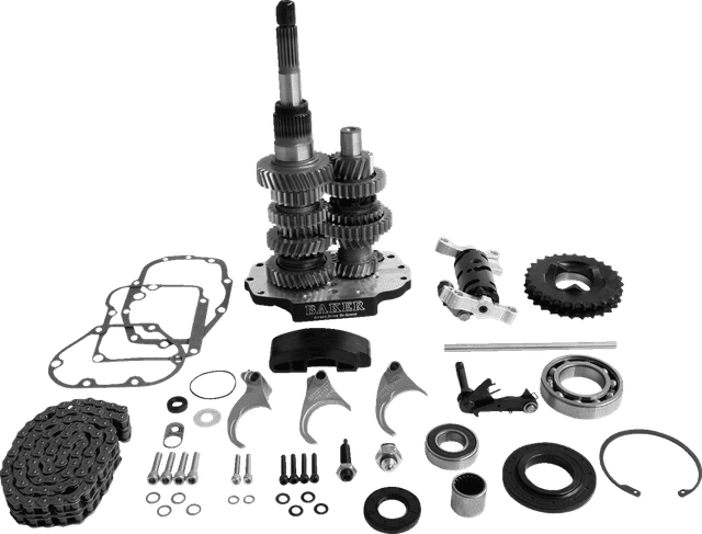 BAKER DRIVETRAIN 1103-0054 Direct Drive Gear Set - 6-Speed - Black - '01-'06 Touring