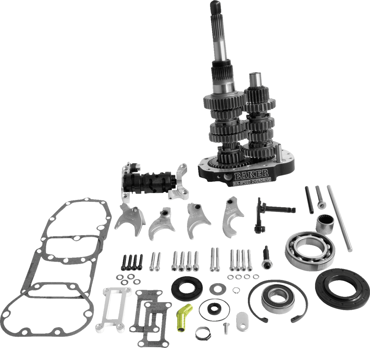 BAKER DRIVETRAIN 1103-0060 Gear Set - Overdrive/6-Speed - Black - '02-'06 Touring