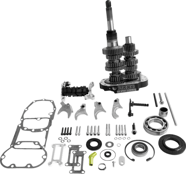 BAKER DRIVETRAIN 1103-0060 Gear Set - Overdrive/6-Speed - Black - '02-'06 Touring