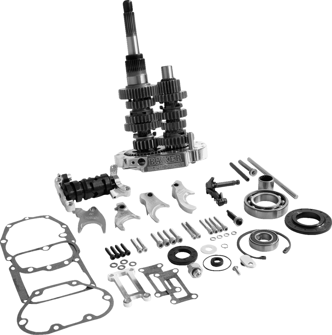 BAKER DRIVETRAIN 1103-0061 Gear Set - Overdrive/6-Speed - Polished