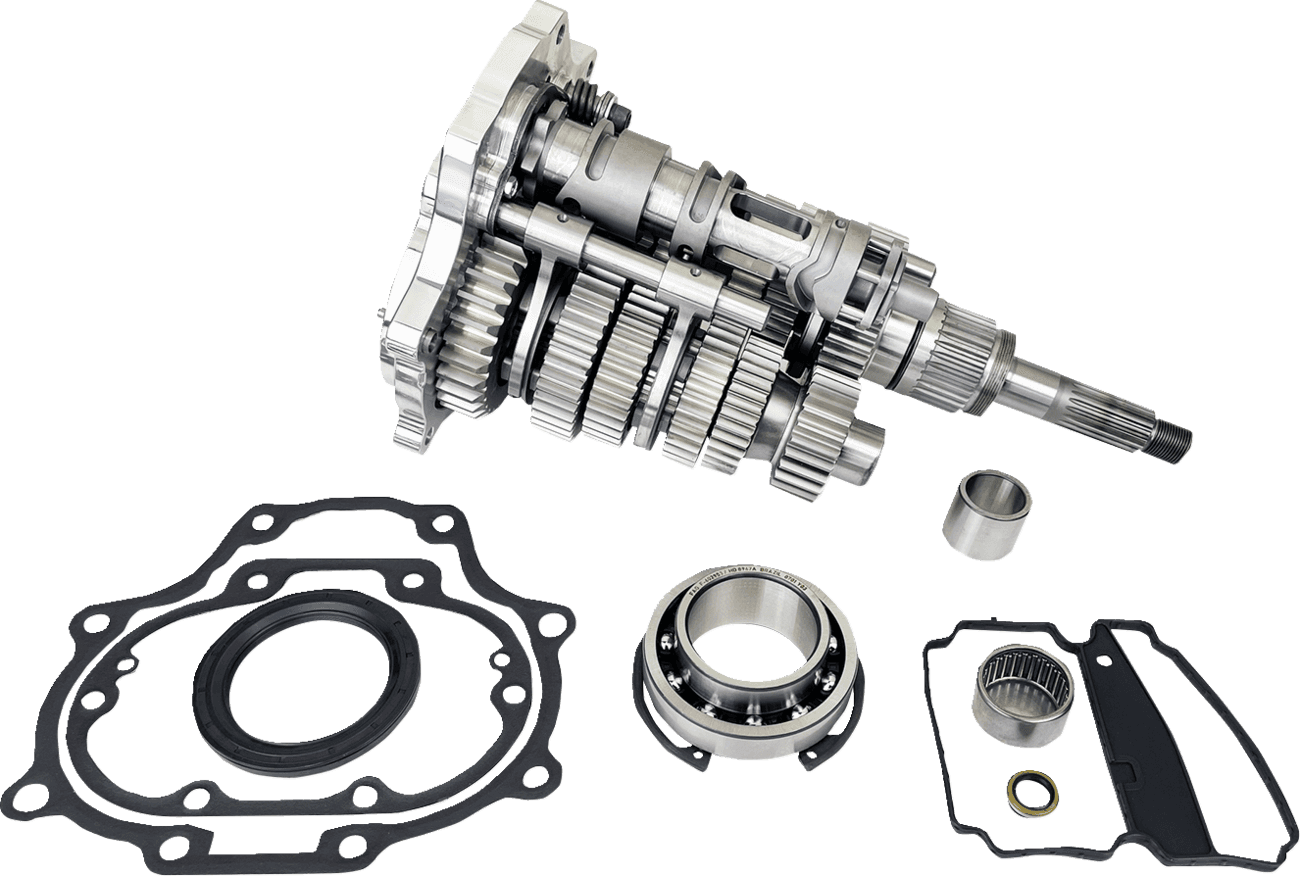 JIMS 1103-0067 Fat 6 Super Gear Kit - Polished - '17-'24 M8