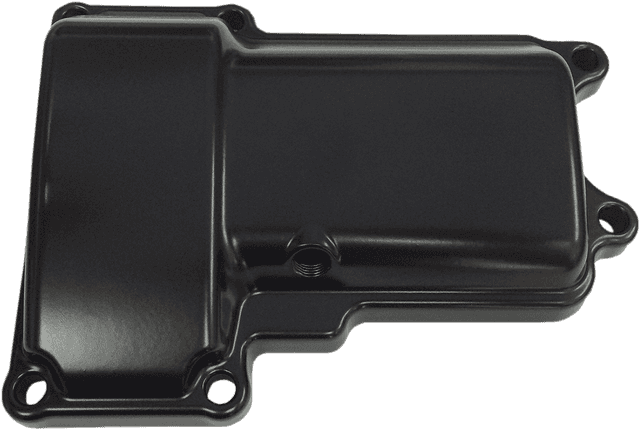 DRAG SPECIALTIES 1105-0209 Transmission Top Cover - Black - 6 Hole