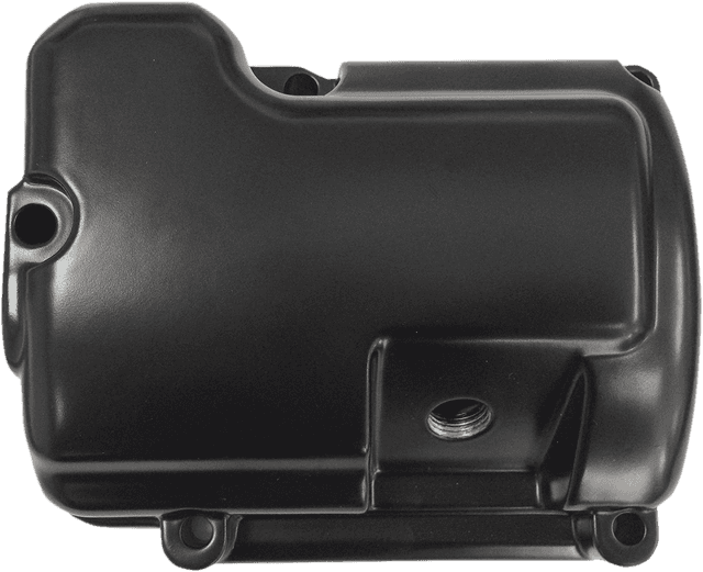 DRAG SPECIALTIES 1105-0210 Transmission Top Cover - Black - 5 Hole