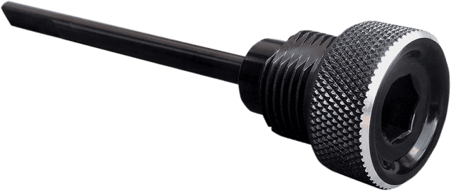 ACCUTRONIX 1105-0216 Transmission Dipstick - Knurled - Black - Big Twin