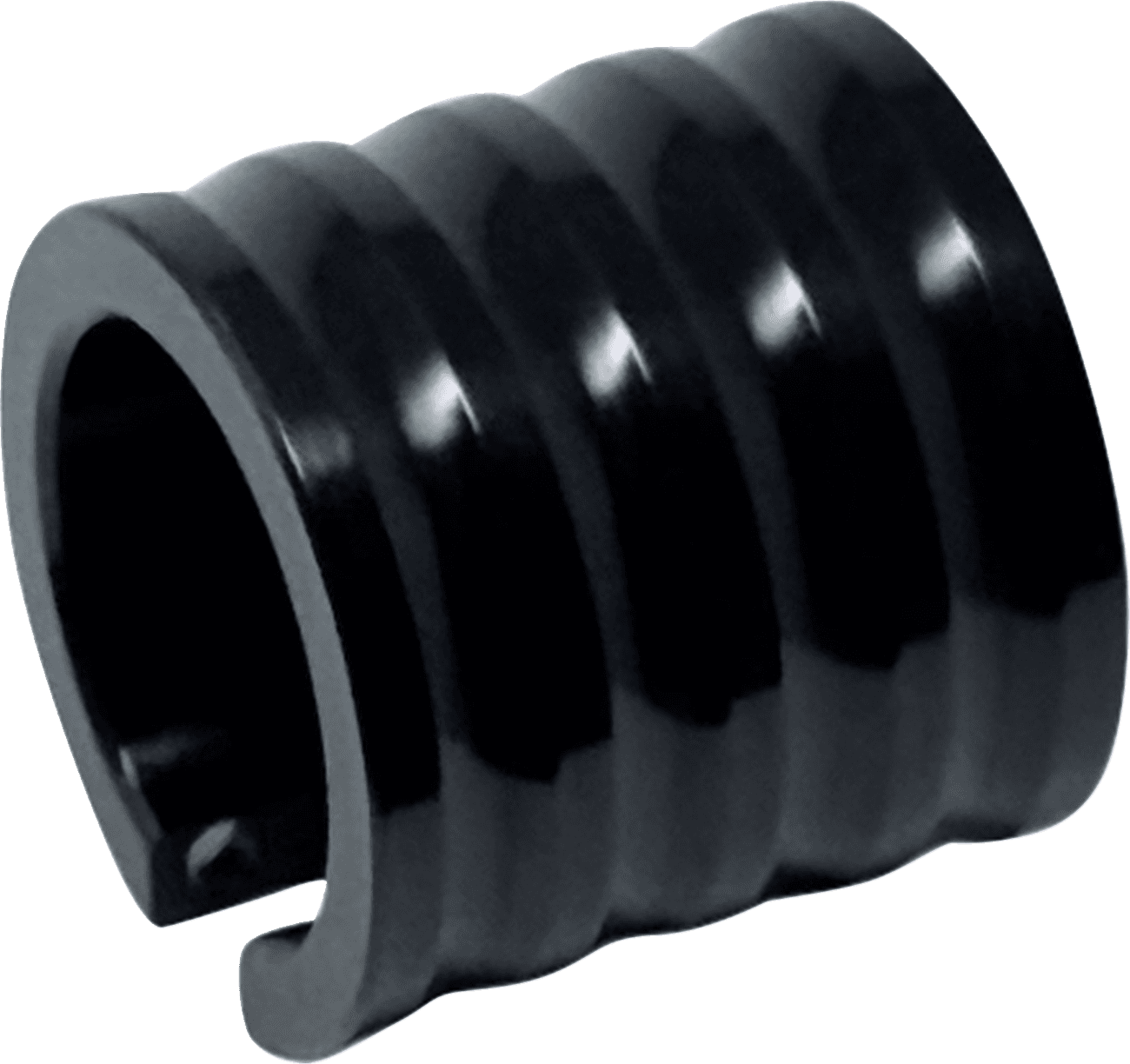 NAMZ 1105-0276 Neutral Switch Cover - Horizontal Milled - Black - Big Twin