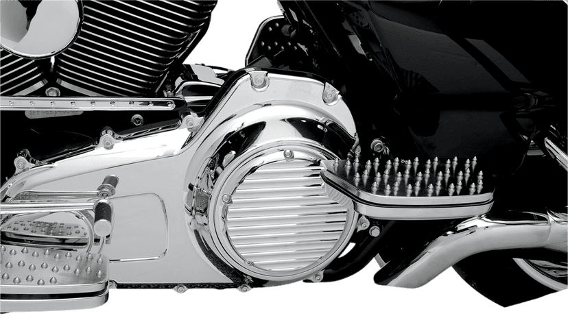 JOKER MACHINE 1107-0113 Derby Cover - Finned - Chrome - 5 Hole — image 2 of 2