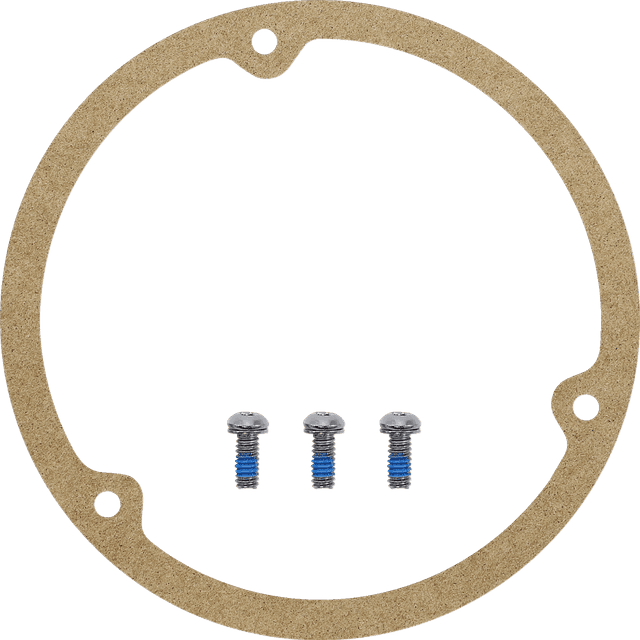 DRAG SPECIALTIES 1107-0156 Live to Ride Derby Cover - 3 Hole - Gold — image 2 of 2