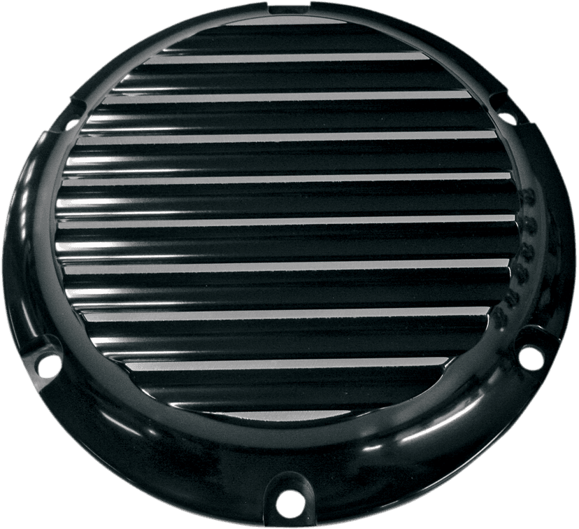 JOKER MACHINE 1107-0167 Derby Cover - Finned - Black/Silver/Anodized - 5 Hole — image 1 of 2