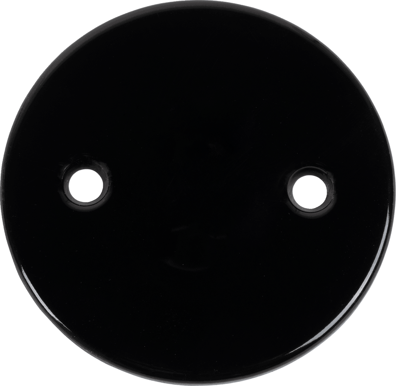 PAUGHCO 1107-0196 Inspection Cover - Dimpled - Black - '36-'64 Big Twin