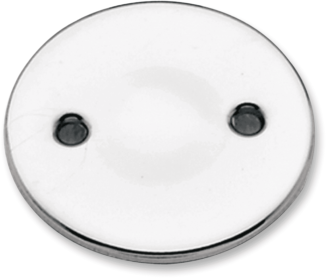 PAUGHCO 1107-0198 Inspection Cover - Dimpled - Chrome - '36-'64 Big Twin