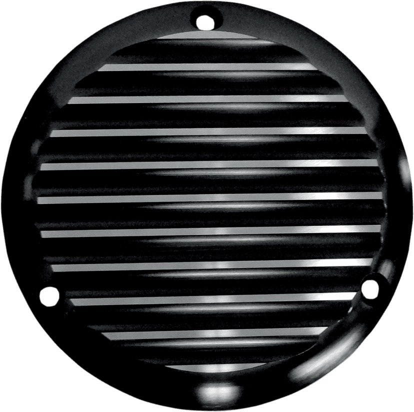 JOKER MACHINE 1107-0209 Derby Cover - Finned - Black - 3 Hole