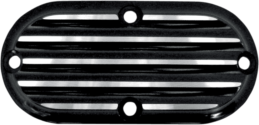 JOKER MACHINE 1107-0210 Inspection Cover - Finned - Black/Silver