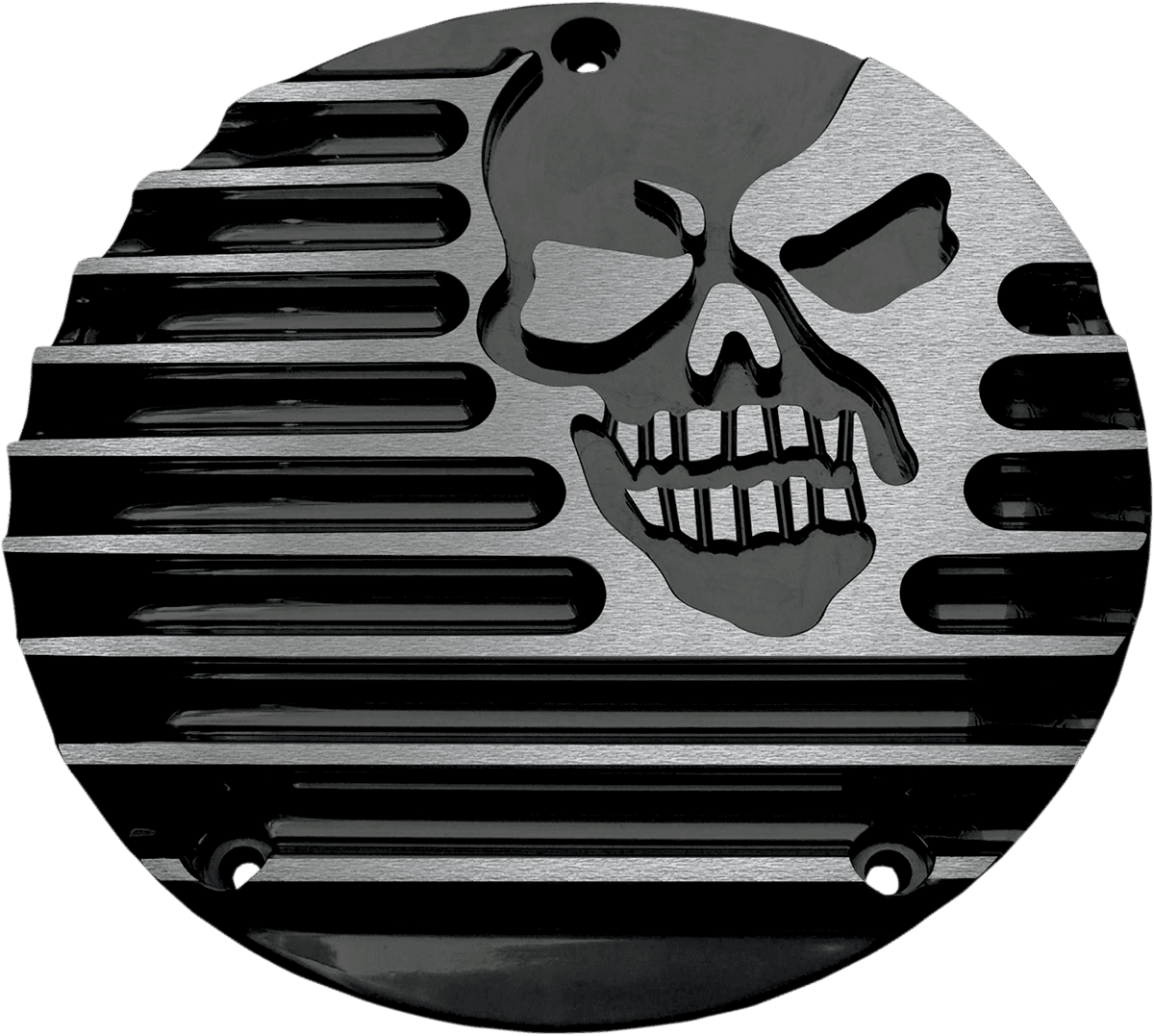 COVINGTONS 1107-0243 Derby Cover - Machine Head - Gloss Black - 3 Hole