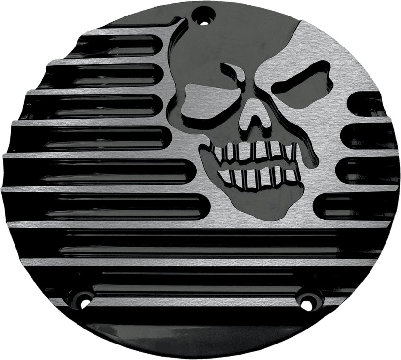 COVINGTONS 1107-0243 Derby Cover - Machine Head - Gloss Black - 3 Hole