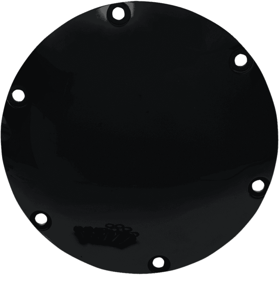 DRAG SPECIALTIES 1107-0287 Derby Cover - Gloss Black - 6 Hole - '04-'22 Sportster